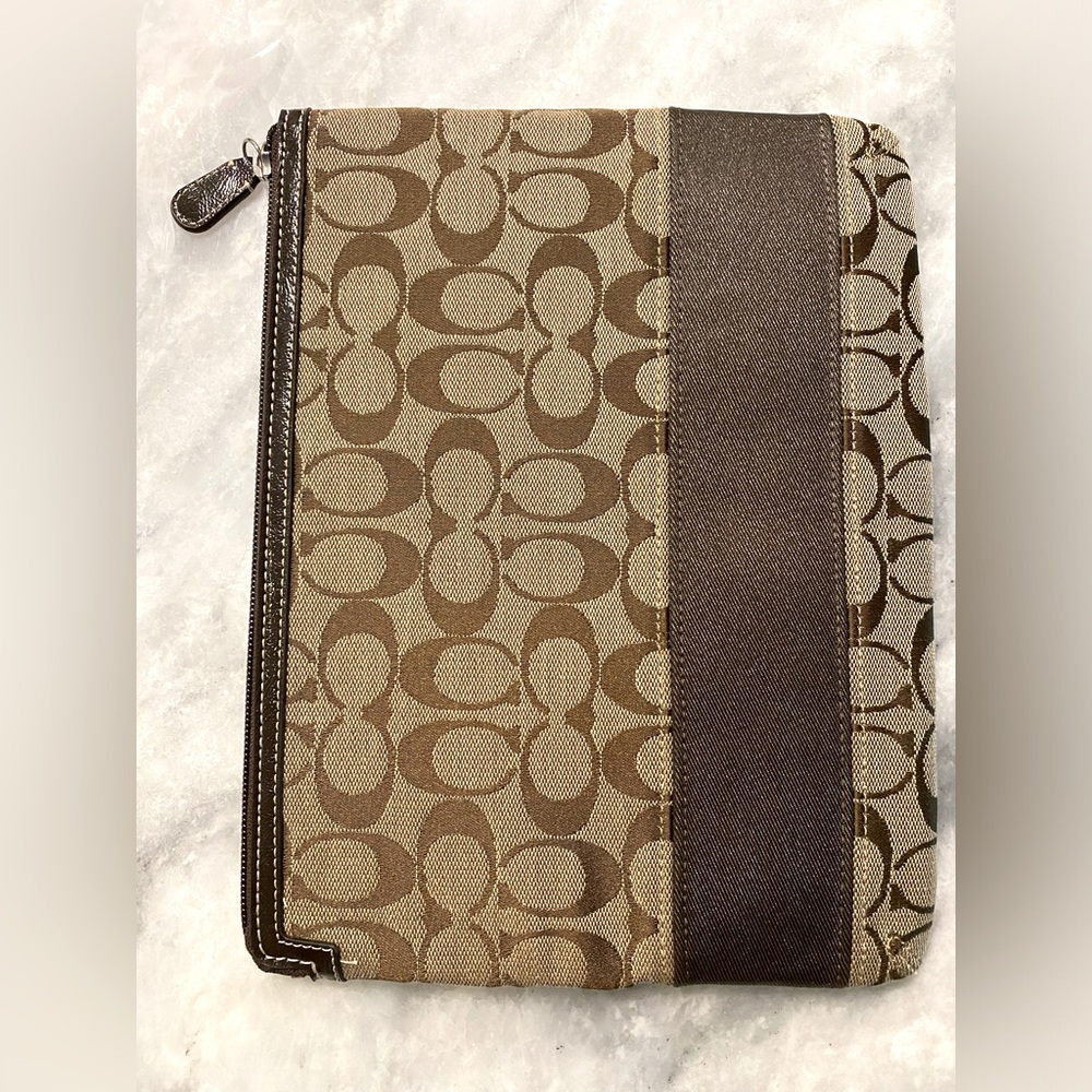 Coach Zip Around Laptop/iPad Case